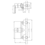 СМЕСИТЕЛЬ Д ВАННЫ VODA SNOW WHITE SW80