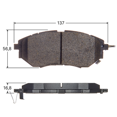 Колодки тормозные дисковые Avantech передние (противоскрипная пластина в компл.) AV1066
