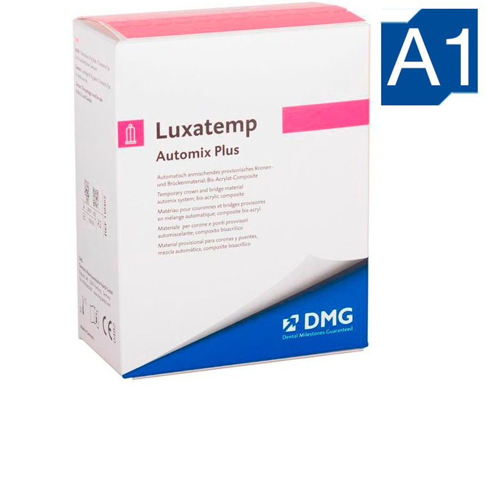 LUXATEMP Automix PLUS A1 (76 г, 15 наконечников) для изготовления коронок и мостов (110401), DMG