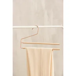 Вешалка для брюк и юбок SAVANNA Wood, 2 перекладины, 36×21,5×1,1 см, цвет розовый