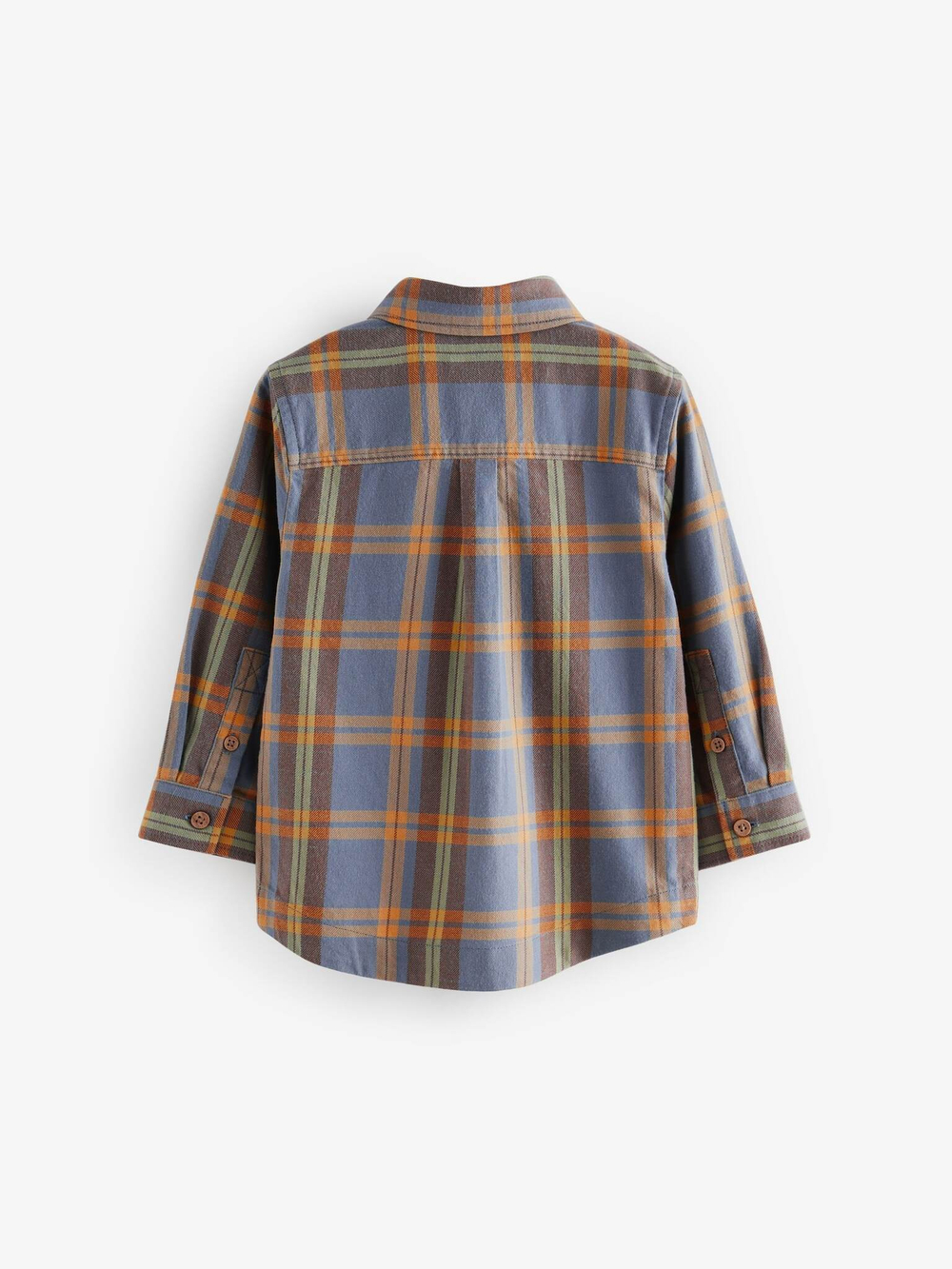 Рубашка для мальчика Next K83-239, Синий, Коричневый