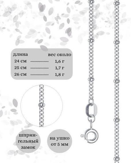 Фото браслет-цепочка Сатурна на Гурмете Инфографика размеры 9272