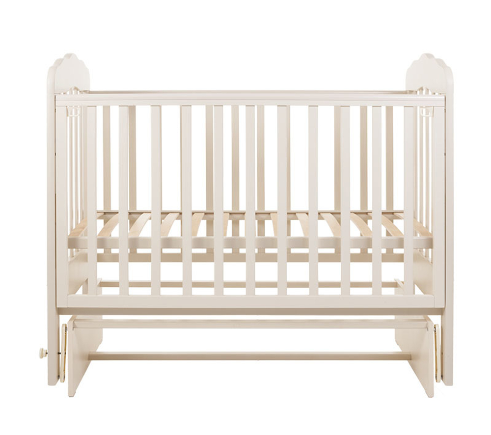 Кроватка детская Топотушки Мария 4 маятник, слоновая кость
