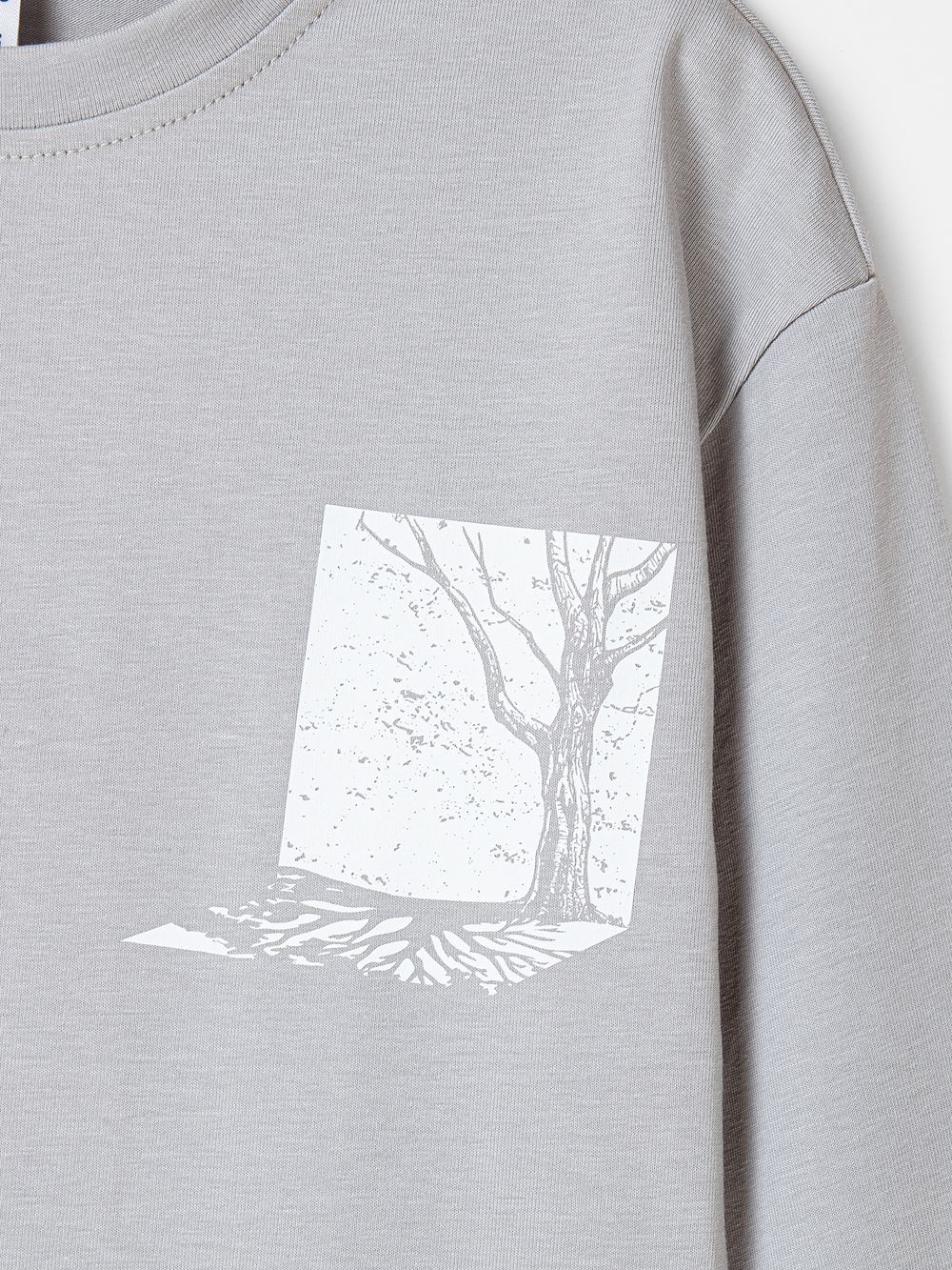 Лонгслив оверсайз "Туман" с принтом 7+