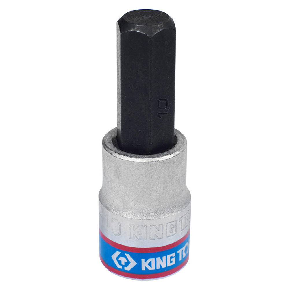 KING TONY (302510) Насадка (бита) торцевая 3/8", L = 50 мм, HEX, 10 мм
