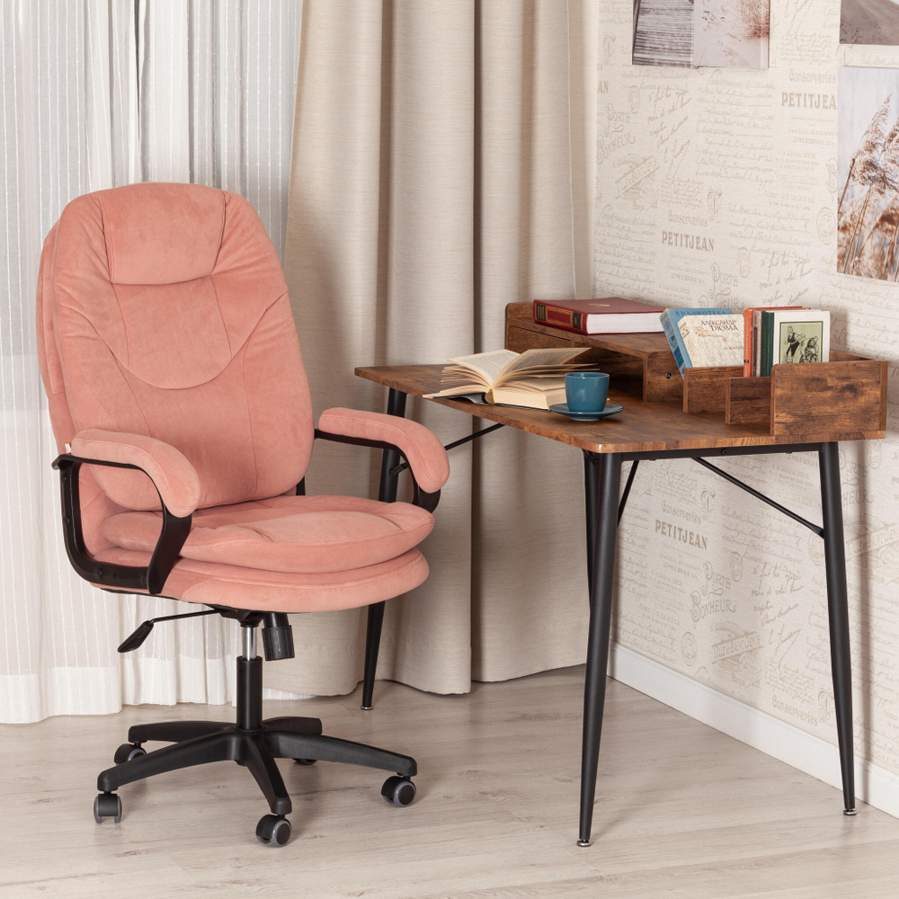 Кресло COMFORT LT (22) флок , розовый, 137
