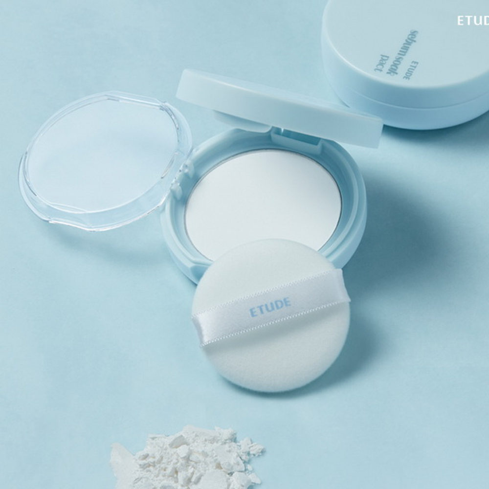 Пудра для жирной кожи лица Etude Sebum Soak Pact, 9.5г