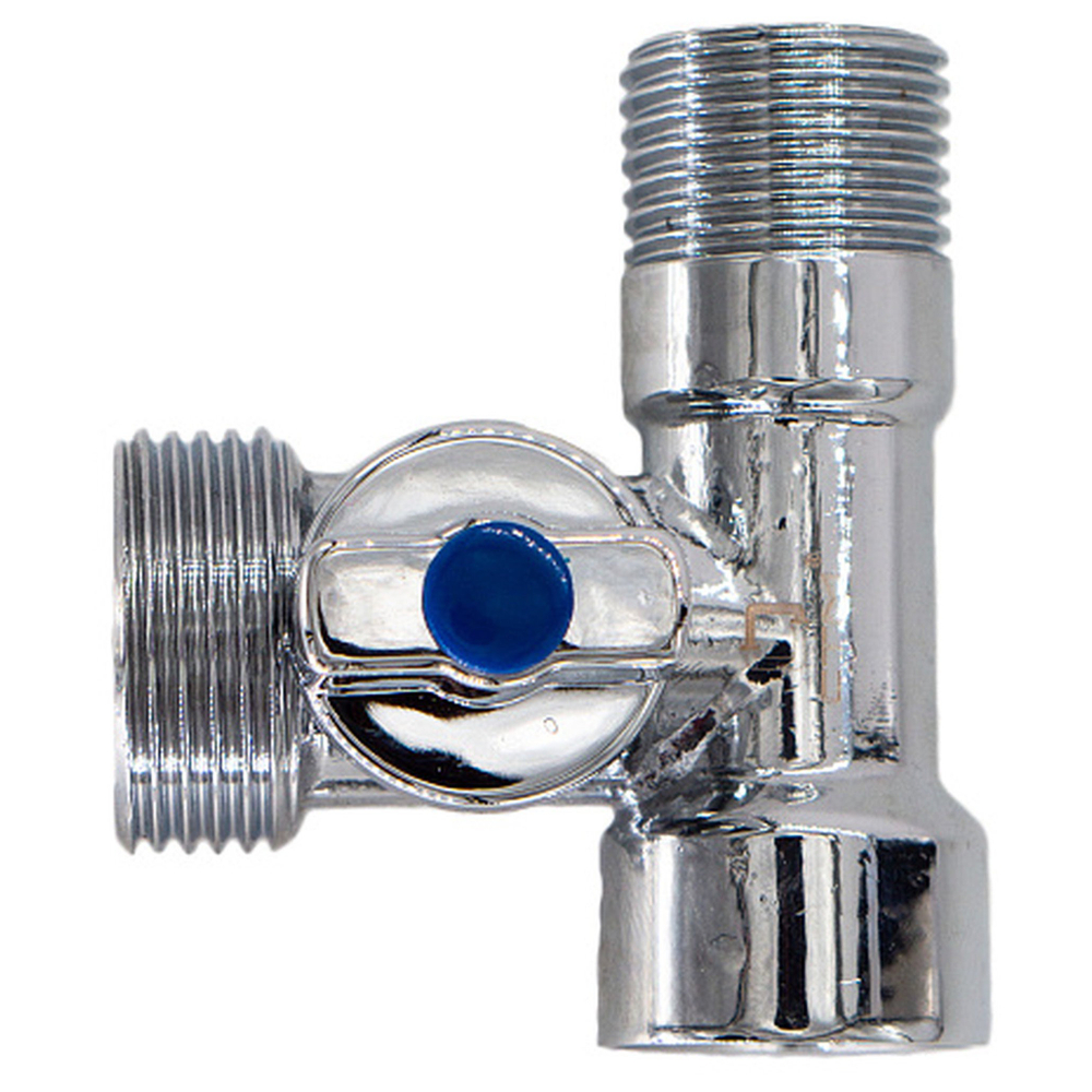 Кран CTM шар. д/быт. прибор. 1/2"х3/4"х1/2" г/ш/ш бабочка, хром CA3H1234