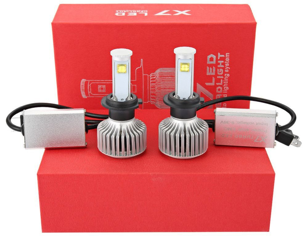 Светодиодная лампа H7 X7 Led, комплект 2шт