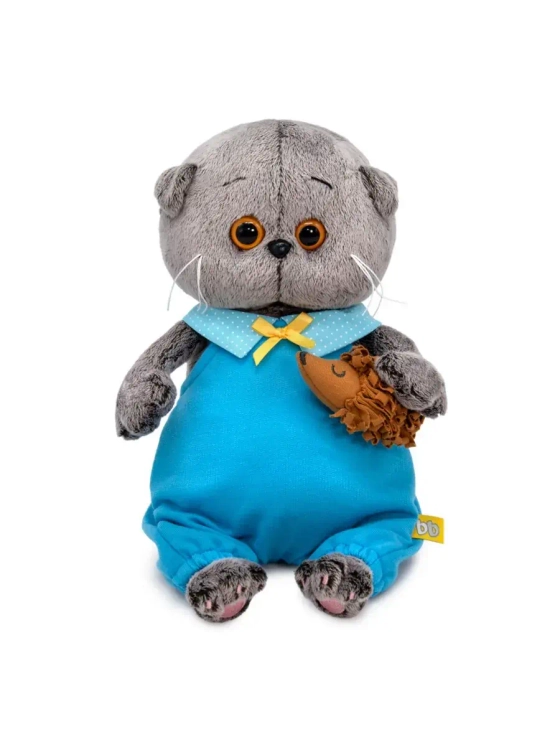 Мягкая игрушка Кот Басик с ёжиком 20 см BB-101