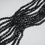Фианиты, оттенок "Noir", 4мм шар, микроогранка