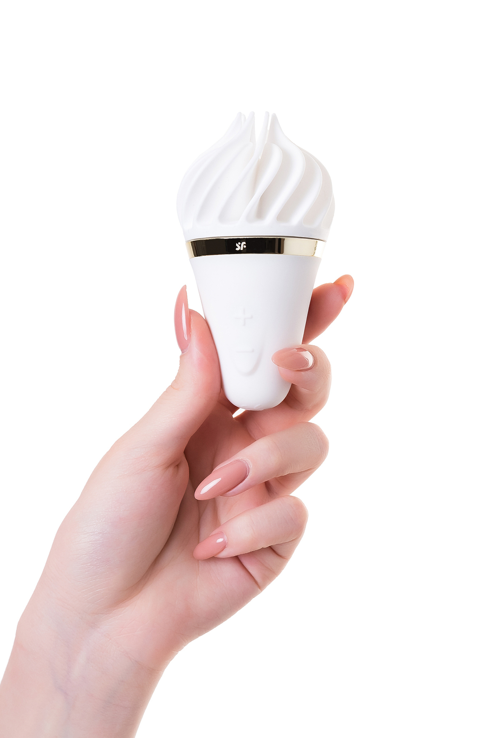 Вибромассажер Satisfyer layons Sweet Treat, силикон, белый, 10,4 см.