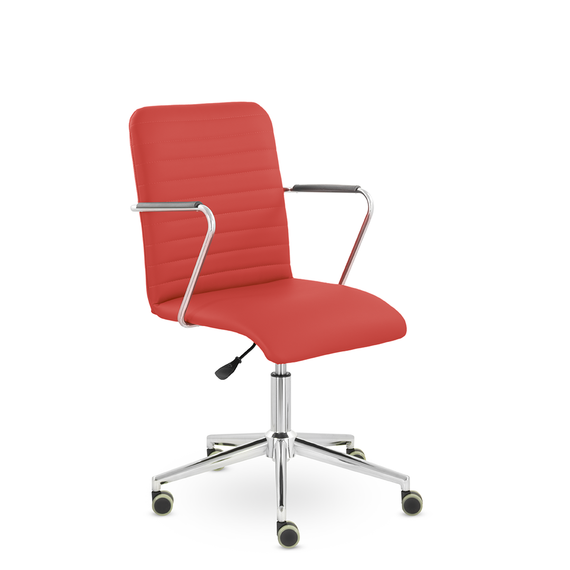 Кресло Честер GTР хром S-0421 (красный)