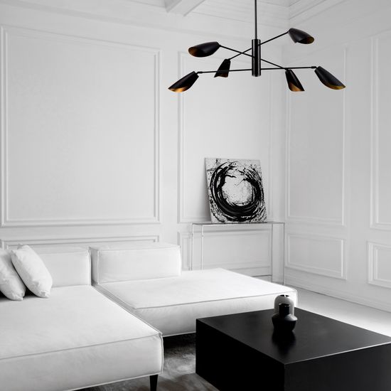 SLE1254-103-06 Светильник подвесной Серебристый/Белый E14 6*60W ALTON