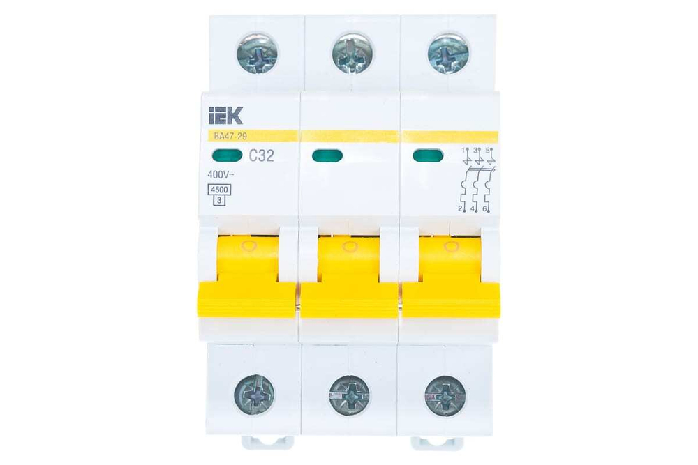 Автоматический выключатель ВА47-29 3Р 32А 4,5кА С IEK