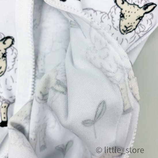 Пеленальный кокон и шапочка Овечки