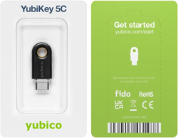 Yubico YubiKey 5C — Ключ безопасности для двухфакторной аутентификации (USB-C) Защитите свои онлайн-аккаунты с помощью FIDO-сертифицированного решения