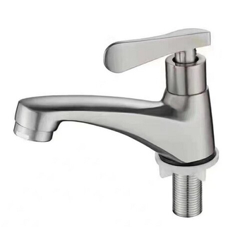 Смеситель для раковины 1/2кер ПСМ-104-15 КОМПЛЕКТАЦИЯ тип Кр-ЦБА НЕРЖ,моно,п/гайку,б/подвод. ХРОМ