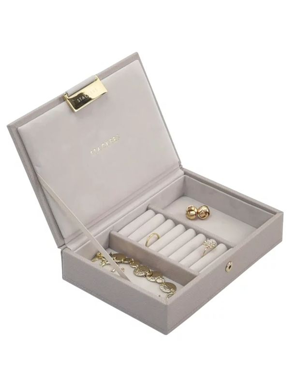Органайзер для украшений Stackers Mini Box Lid (Taupe) (бежевый / Taupe)