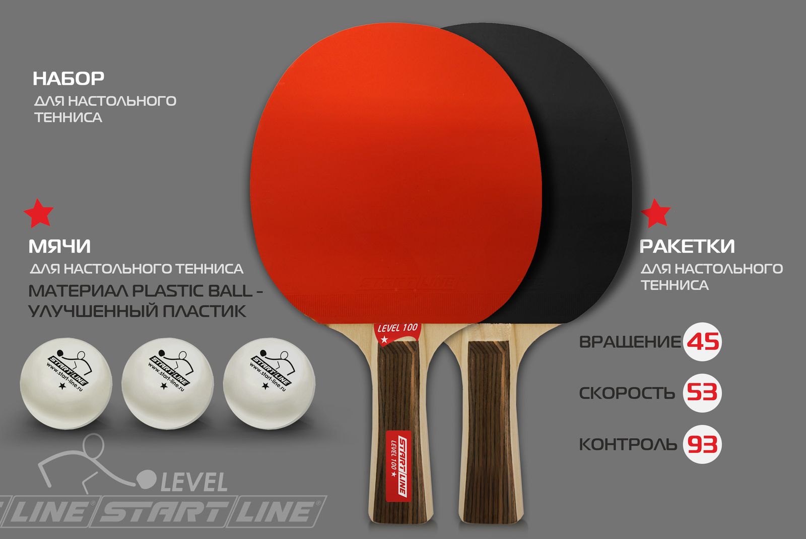 Набор 2 р-ки Level 100, 3 мяча Club Select фото №13