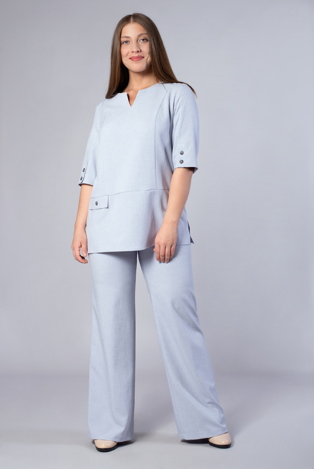 Брюки женские 02, серебристый #259Ср0202