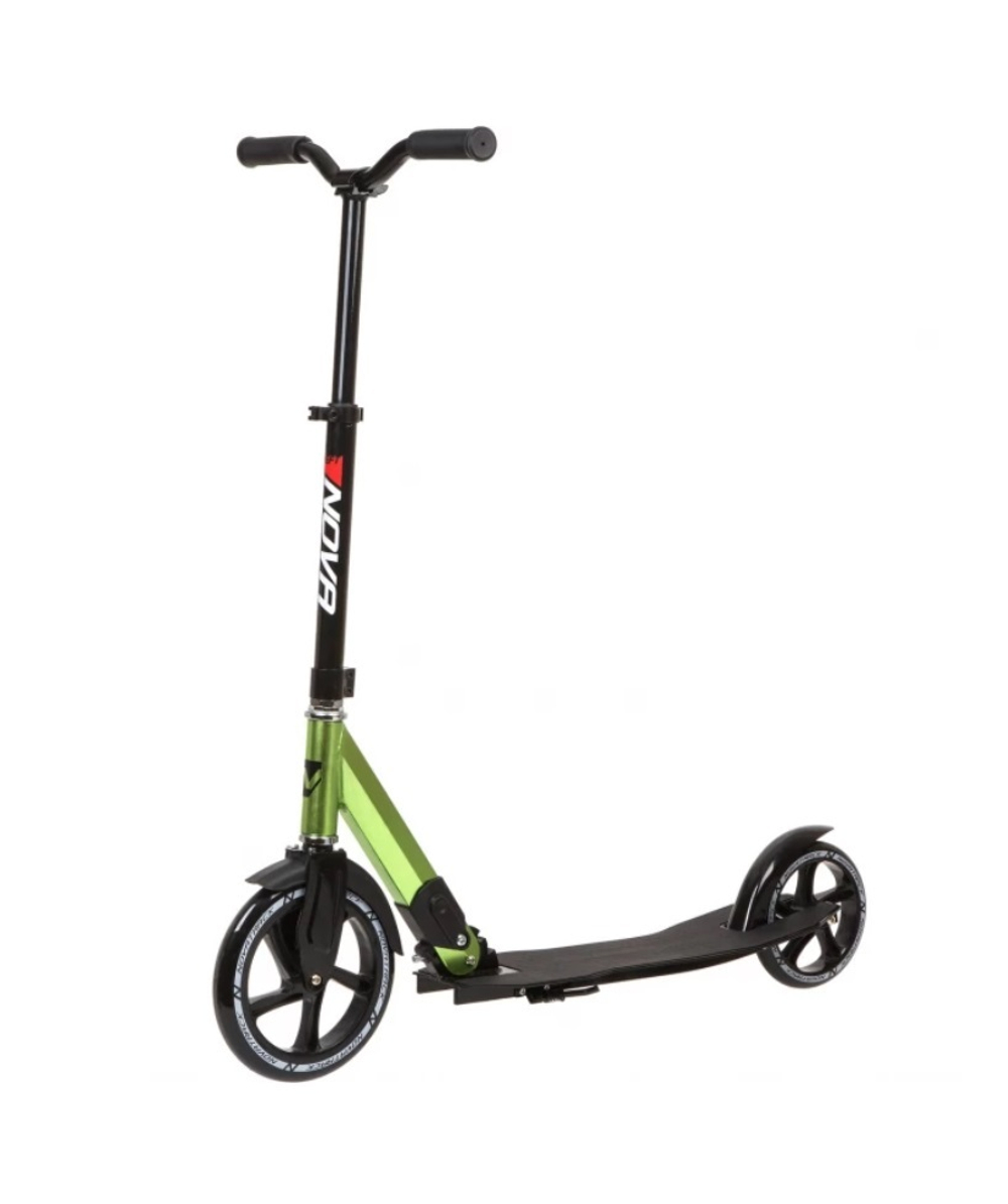 Самокат для детей NOVATRACK DEFT,  230/180 мм, лимонный