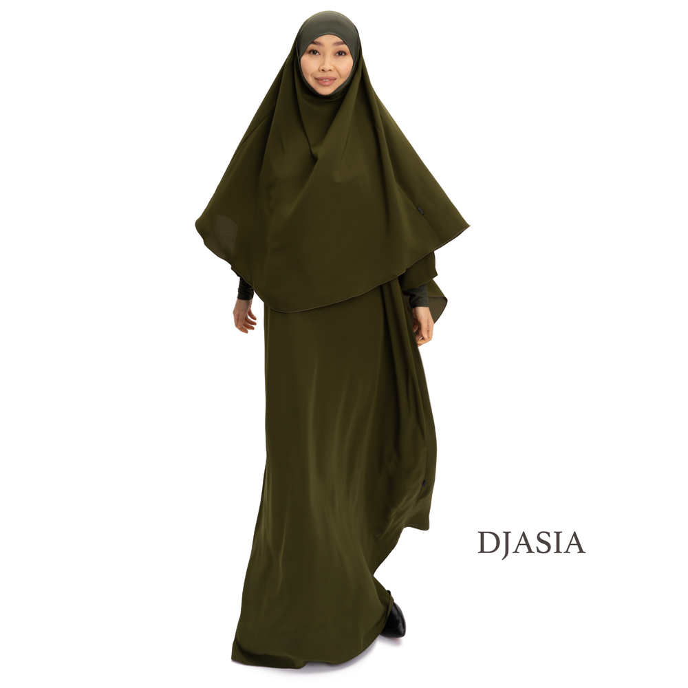 SET: DRESS WITH KHIMAR FROM MEDINA SILK (One size)