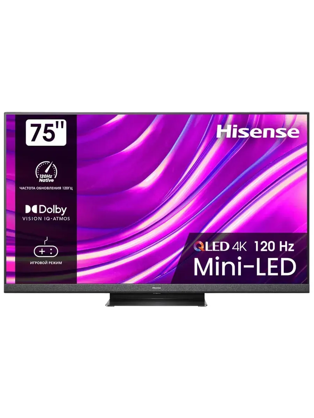 QLED телевизор 75 75U8HQ Smart черный