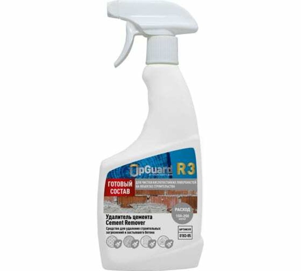 Средство Cement Remover (с триггером) для удаления строительных материалов 0,5л UpGUARD R3