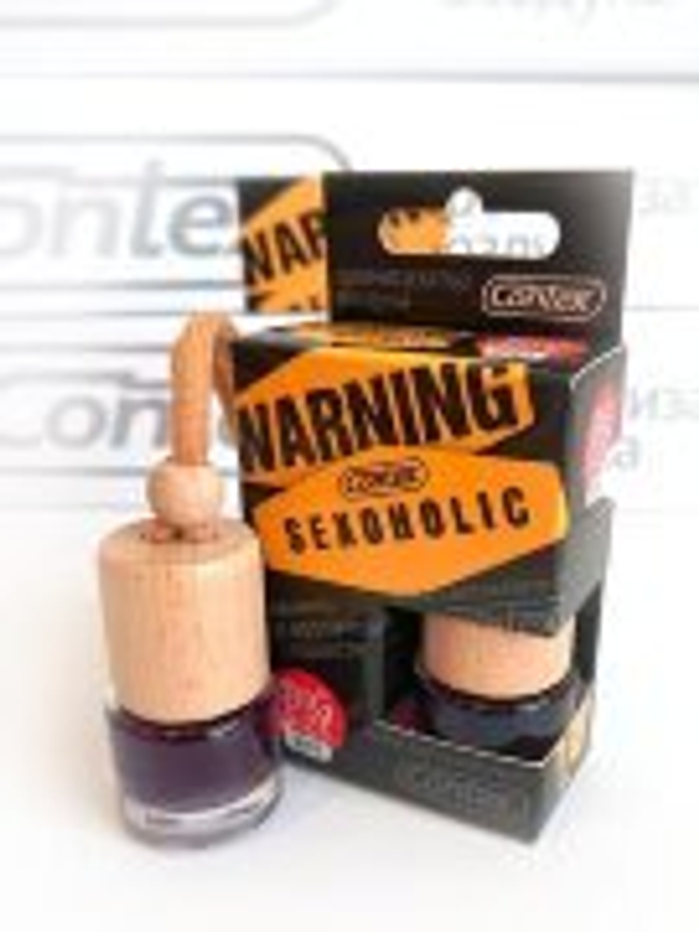 Ароматизатор WARNING SEXOGOLIC аромат ванили с деревянной крышкой