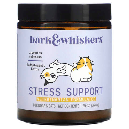 Dr. Mercola, Bark & Whiskers™, добавка для снятия стресса, для собак и кошек, 36,8 г (1,29 унции)
