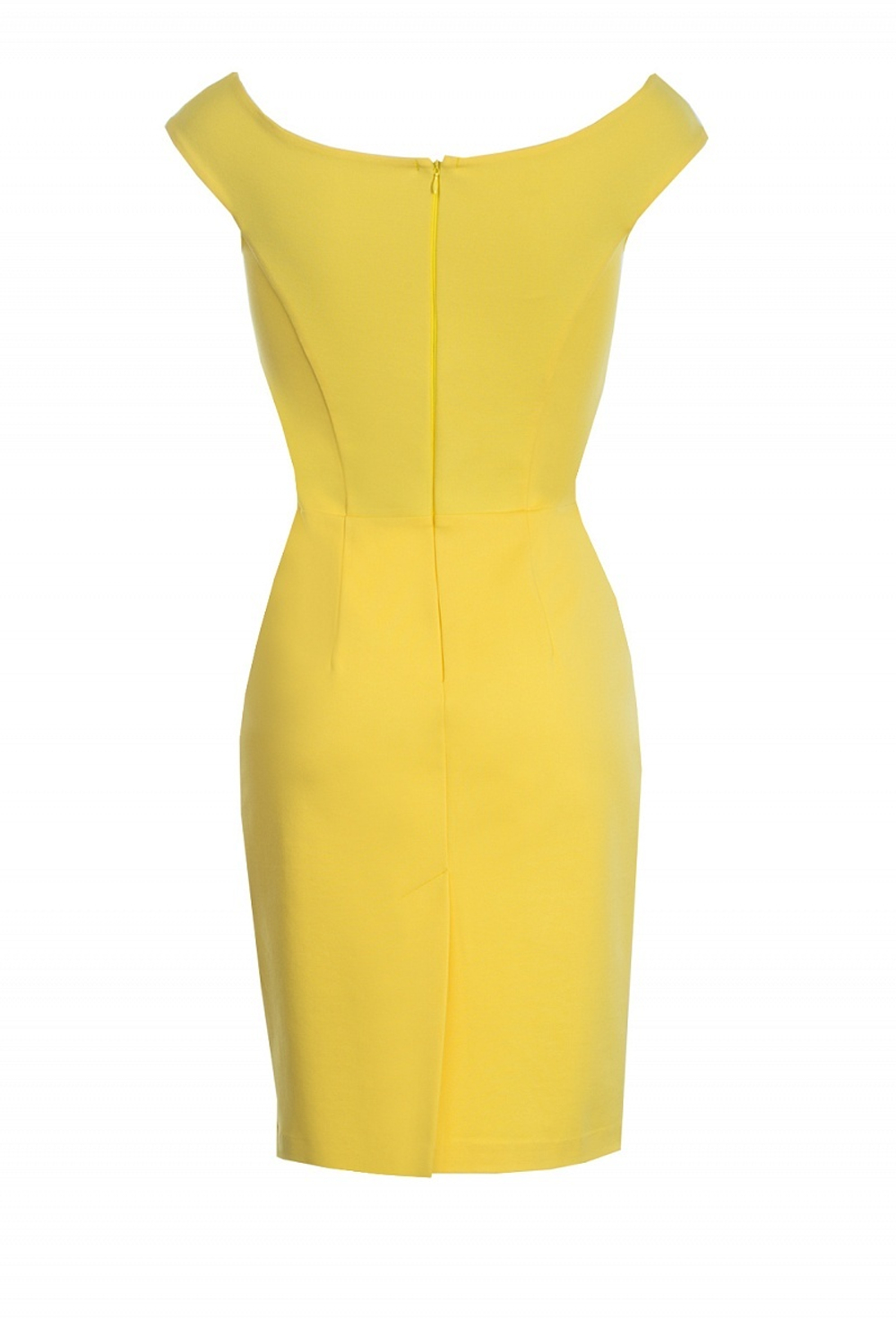 Платье футляр жёлтое 10-17SS