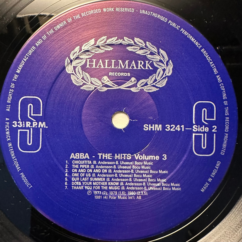 ABBA - The Hits 3 (Англия 1988г.)