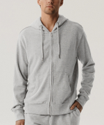 Мужская толстовка с капюшоном Atlantic, 1 шт. в уп., хлопок, светло-серый меланж, HMT-001