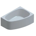 Ванна акриловая ассим. левая Kolpa San CHAD 170-L, BASIS раз без (в комплекте с каркасом, С/П)