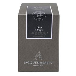 Чернила во флаконе Herbin Prestige 1670 50 мл Gris Orage темно-серые с золотыми блестками (15009JT) 3