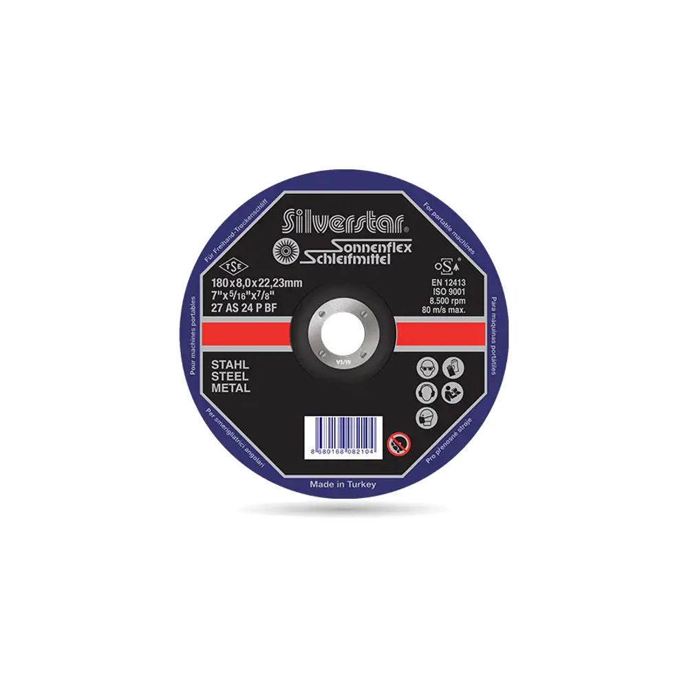 Абразивный шлифовальный диск Silverstar 230x6x22,23 мм Sonnenflex 00116