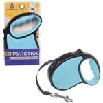 Поводок-рулетка «Верный друг» 5м до 15кг цвет голубой