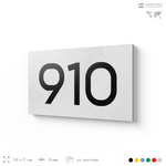 Номер на дверь 910, табличка на дверь для офиса, квартиры, кабинета, аудитории, склада, белая 120х70 мм, Айдентика Технолоджи