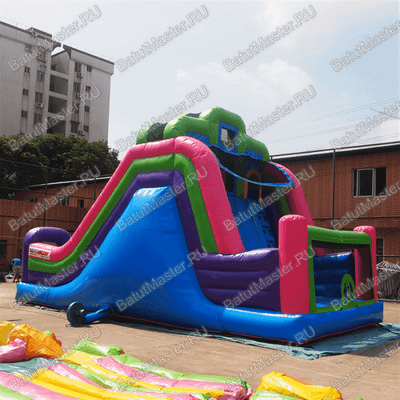 Детский надувной батут-горка "Двойной эффект-2" 11*5*6 м