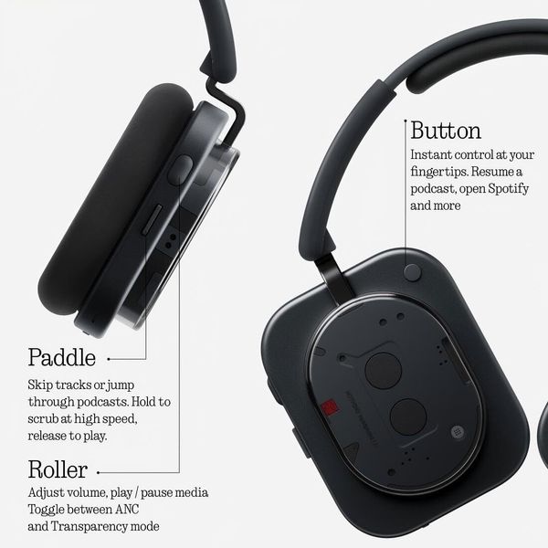Беспроводные наушники Nothing Headphone (1) (2025, B170), Черный | Black