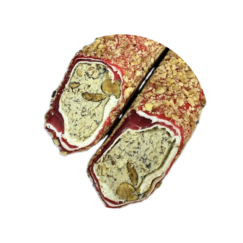 35. Медовый рахат-лукум, крем со вкусом фундука, миндаля и глазурью (Fil disi badem), Hatay Market