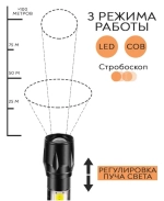 Фонарь в футляре, USB, LED-светодиод