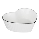 MILLIMI Соло Блюдо в форме сердца, 700мл, 17,5х16х6,5см, фарфор