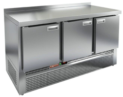 SNE 111/TN стол охл.(-2+10), 3 двери, 1485х600х850мм, ниж.распол.агрегата, HICOLD RUS
