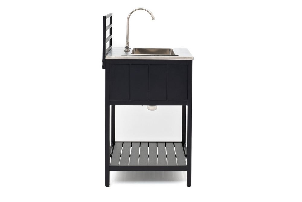 Модуль уличной кухни из алюминия БЕЙС (мойка из нержавеющей стали)