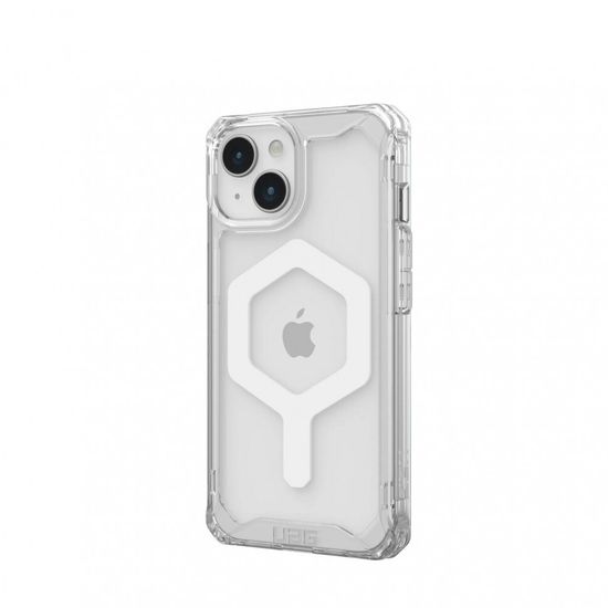 Чехол с поддержкой MAGSAFE Uag Plyo для iPhone 15 6.1", цвет прозрачный/белый (Ice/White)