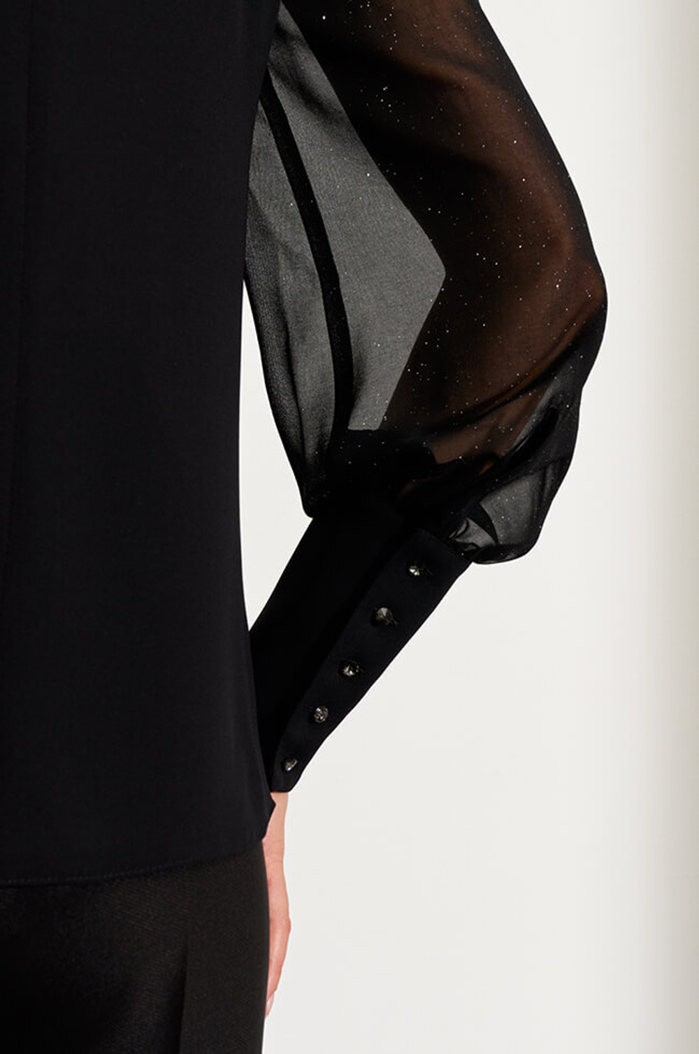 22746 Блузка женская (черный)