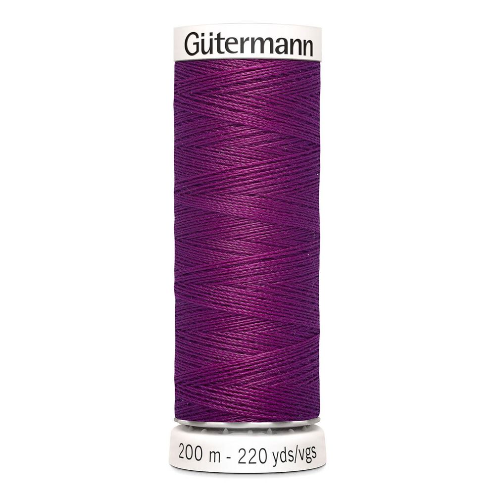 Нитки универсальные Gutermann Sew-all 100 (200 метров), 5 кат. | 718 фиолетовая фуксия