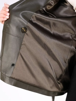 Кожаная куртка осень Турция тренч короткий